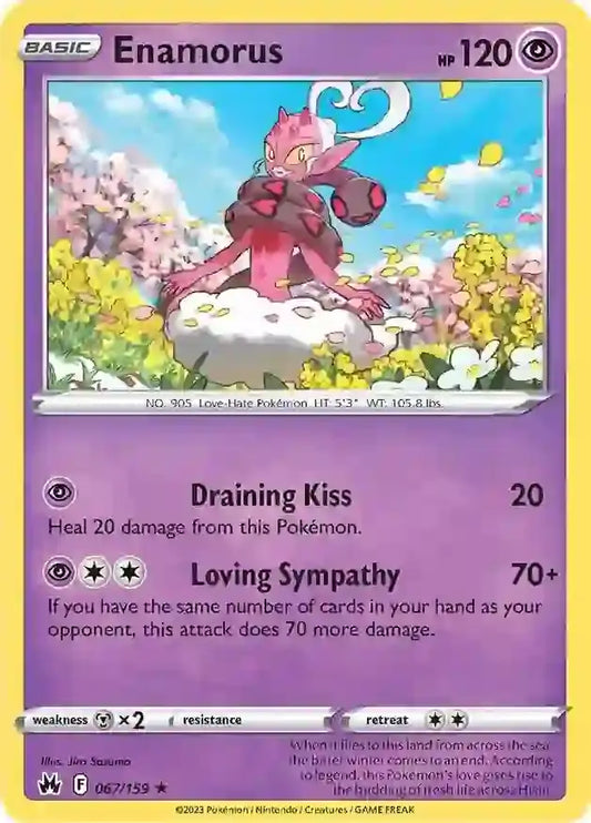 Enamorus 067, Crown Zenith | Sword & Shield, , 0.00 kr, Pokesingles. Kjøp pokemon kort til lave priser hos oss.