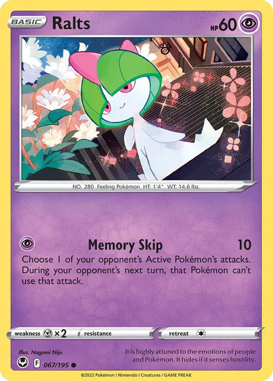 Ralts 067, Silver Tempest | Sword & Shield, , 0.00 kr, Pokesingles. Kjøp pokemon kort til lave priser hos oss.