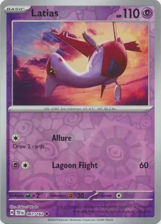 067 Latias - Reverse Holo, Temporal Forces | Scarlet & Violet, reverse, 4.00 kr, Pokesingles. Kjøp pokemon kort til lave priser hos oss.