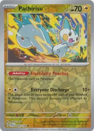 068 Pachirisu - Reverse Holo, Scarlet & Violet Base, , 4.00 kr, Pokesingles. Kjøp pokemon kort til lave priser hos oss.