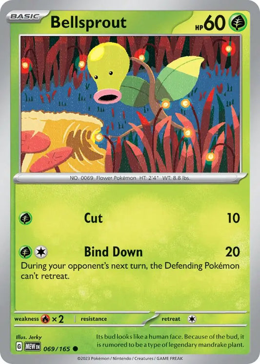 069 Bellsprout, 151 | Scarlet & Violet, , 3.00 kr, Pokesingles. Kjøp pokemon kort til lave priser hos oss.