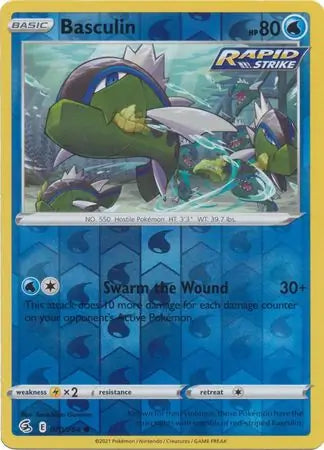 Basculin Reverse Holo 070, Fusion Strike | Sword & Shield, , 2.00 kr, Pokesingles. Kjøp pokemon kort til lave priser hos oss.