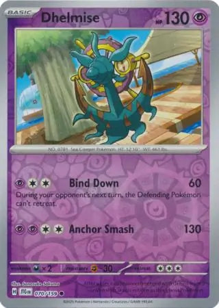Dhelmise Reverse Holo 070 - Journey Together Pokesingles