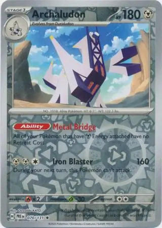 Archaludon Reverse Holo 070 Pokesingles