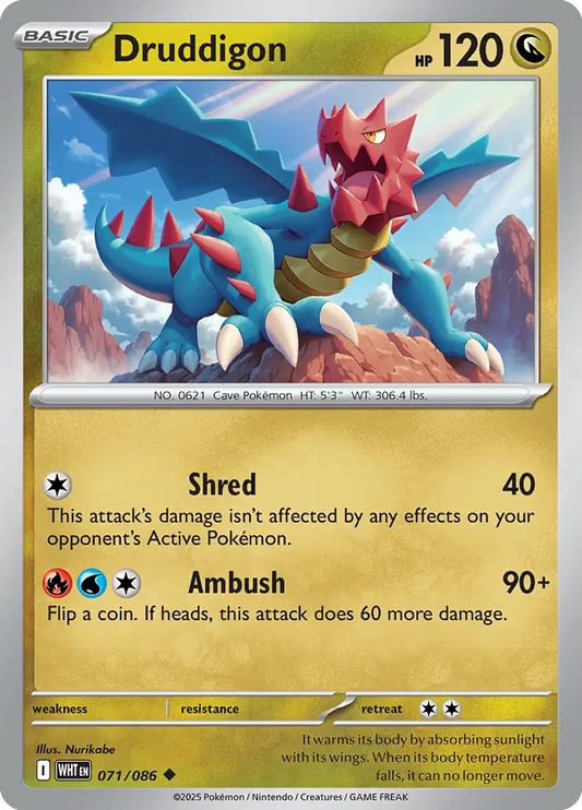 Druddigon 071 - White Flare Pokesingles