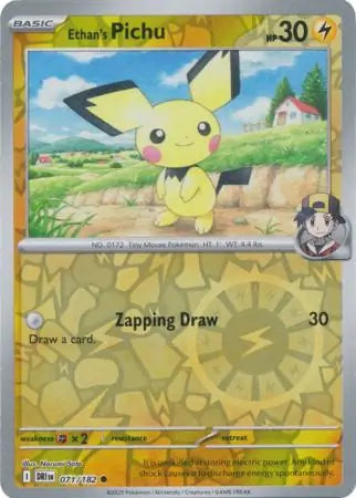 Ethan's Pichu Reverse Holo 071 - Destined Rivals Pokesingles