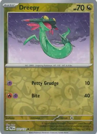 Dreepy Reverse Holo 071 Pokesingles