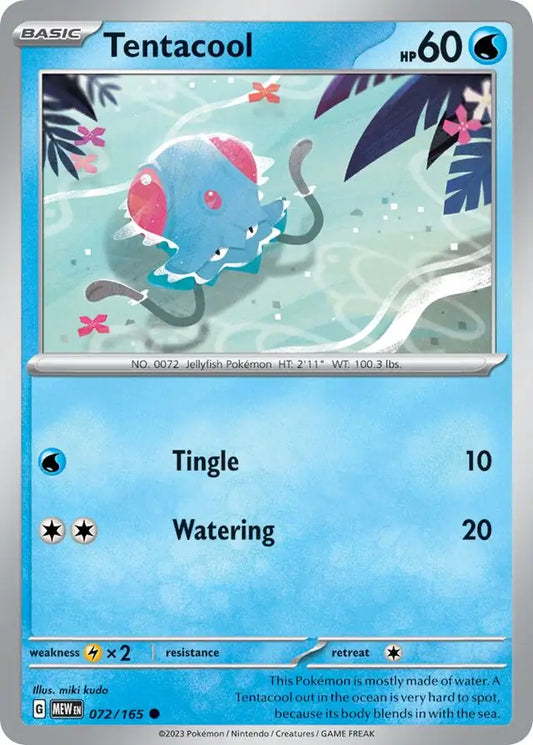 072 Tentacool, 151 | Scarlet & Violet, , 3.00 kr, Pokesingles. Kjøp pokemon kort til lave priser hos oss.