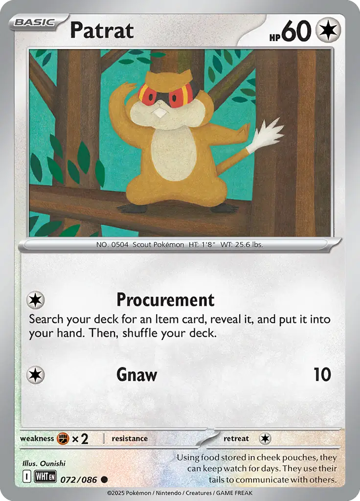 Patrat 072 - White Flare Pokesingles