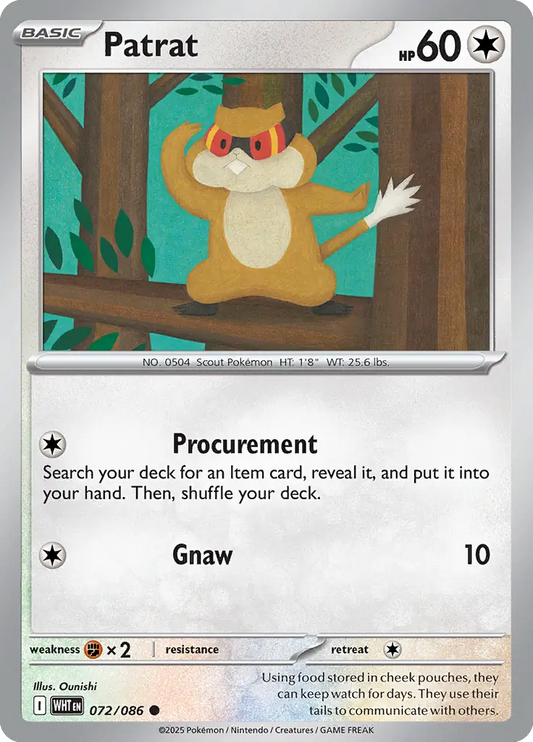 Patrat 072 - White Flare Pokesingles