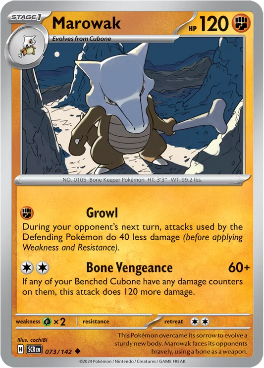 Marowak 073 - Stellar Crown Pokesingles
