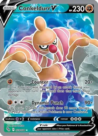 73 Conkeldurr V, Pokemon Go | Sword & Shield, nonholo, 28.00 kr, Pokesingles. Kjøp pokemon kort til lave priser hos oss.