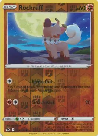 Rockruff Reverse Holo 073, Crown Zenith | Sword & Shield, , 0.00 kr, Pokesingles. Kjøp pokemon kort til lave priser hos oss.