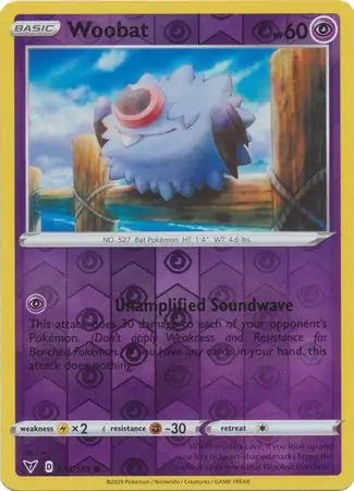Woobat Reverse Holo 073 - Vivid Voltage