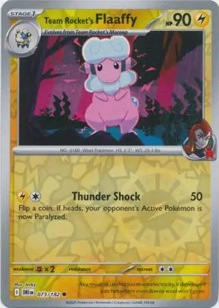 Team Rocket's Flaaffy Reverse Holo 073 - Destined Rivals Pokesingles