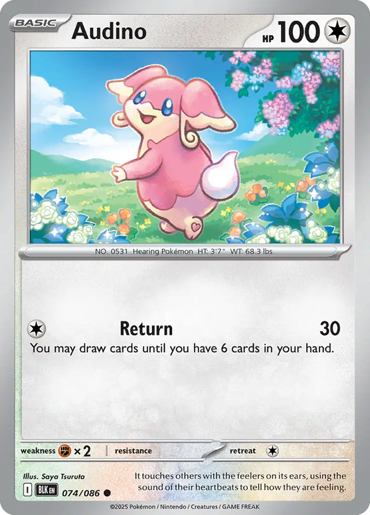 Audino 074 - Black Bolt Pokesingles