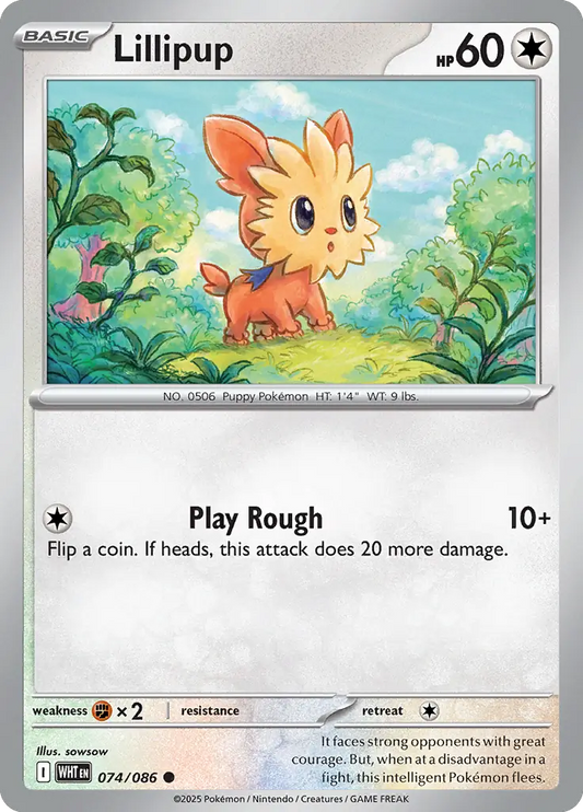Lillipup 074 - White Flare Pokesingles