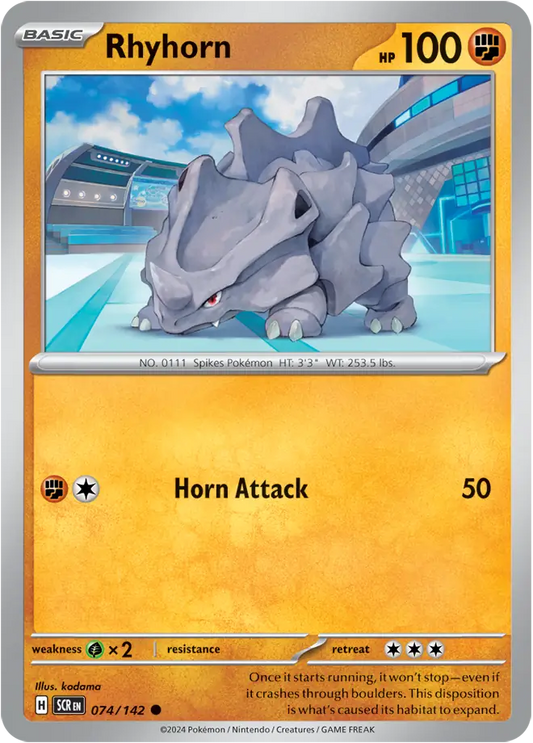 Rhyhorn 074 - Stellar Crown Pokesingles