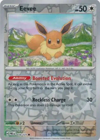 Eevee Reverse Holo 074 Pokesingles