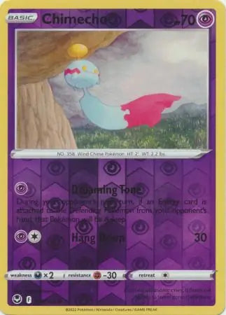 Chimecho Reverse Holo 074, Silver Tempest | Sword & Shield, , 0.00 kr, Pokesingles. Kjøp pokemon kort til lave priser hos oss.