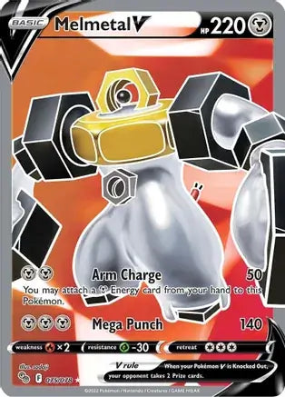 75 Melmetal V, Pokemon Go | Sword & Shield, holo, 35.00 kr, Pokesingles. Kjøp pokemon kort til lave priser hos oss.