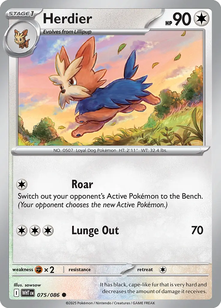 Herdier 075 - White Flare Pokesingles