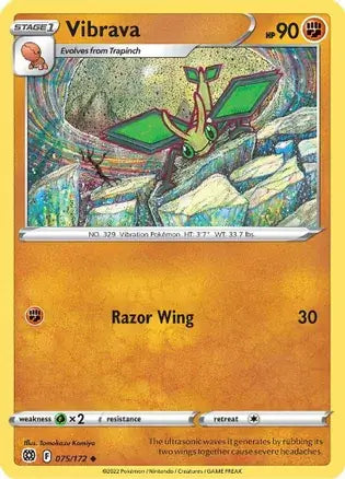 Vibrava 075, Brilliant Stars | Sword & Shield, , 0.00 kr, Pokesingles. Kjøp pokemon kort til lave priser hos oss.