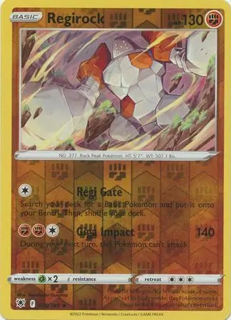 075 Regirock Reverse Holo, Astral Radiance | Sword & Shield, , 4.00 kr, Pokesingles. Kjøp pokemon kort til lave priser hos oss.