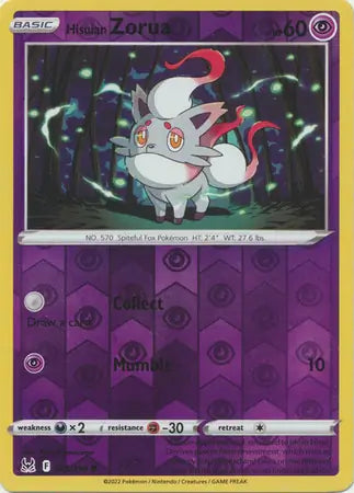 Hisuian Zorua Reverse Holo 075, Lost Origin | Sword & Shield, , 0.00 kr, Pokesingles. Kjøp pokemon kort til lave priser hos oss.