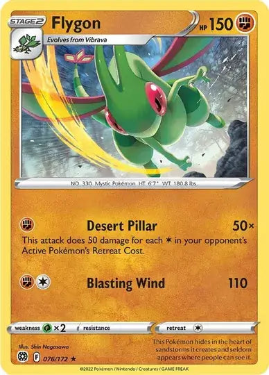Flygon 076, Brilliant Stars | Sword & Shield, , 0.00 kr, Pokesingles. Kjøp pokemon kort til lave priser hos oss.