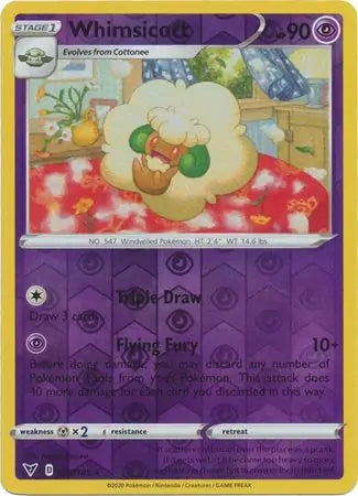 Whimsicott Reverse Holo 076 - Vivid Voltage