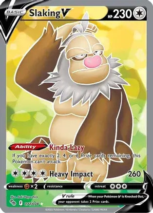 77 Slaking V, Pokemon Go | Sword & Shield, nonholo, 31.00 kr, Pokesingles. Kjøp pokemon kort til lave priser hos oss.