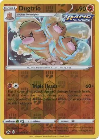 Dugtrio Reverse Holo 077 Pokesingles