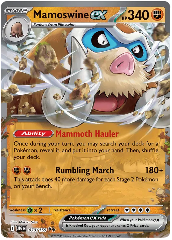 Mamoswine ex 079 - Journey Together Pokesingles