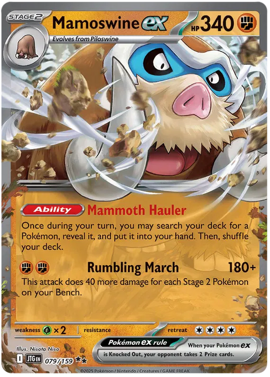 Mamoswine ex 079 - Journey Together Pokesingles