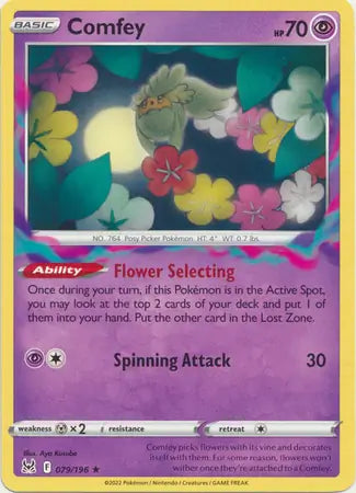 Comfey 079, Lost Origin | Sword & Shield, , 0.00 kr, Pokesingles. Kjøp pokemon kort til lave priser hos oss.