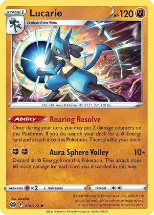Lucario Holo Rare 079, Brilliant Stars | Sword & Shield, , 10.00 kr, Pokesingles. Kjøp pokemon kort til lave priser hos oss.