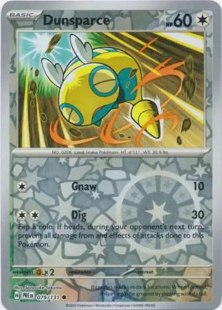 Dunsparce Reverse Holo 079 Pokesingles