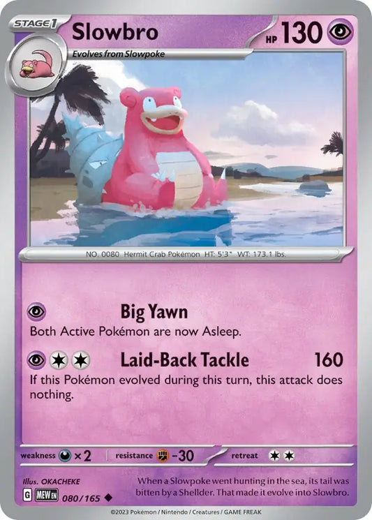 080 Slowbro, 151 | Scarlet & Violet, , 3.00 kr, Pokesingles. Kjøp pokemon kort til lave priser hos oss.