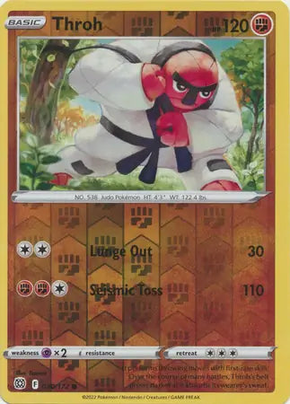 Throh Reverse Holo 080, Brilliant Stars | Sword & Shield, , 0.00 kr, Pokesingles. Kjøp pokemon kort til lave priser hos oss.