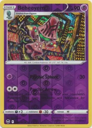 Beheeyem Reverse Holo 080, Silver Tempest | Sword & Shield, , 0.00 kr, Pokesingles. Kjøp pokemon kort til lave priser hos oss.