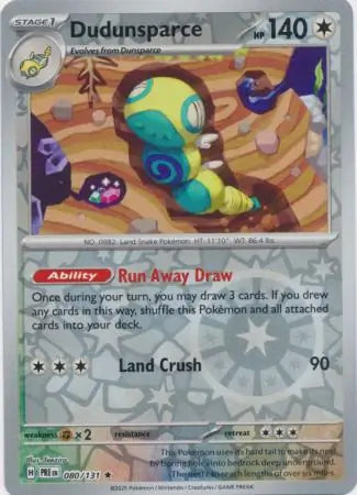 Dudunsparce Reverse Holo 080 Pokesingles