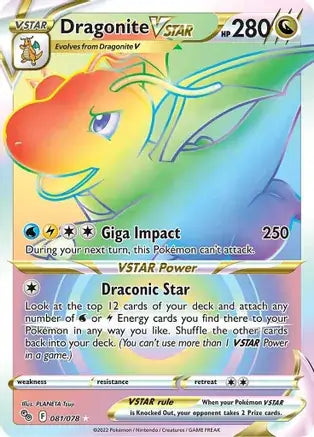 81 Dragonite VSTAR, Pokemon Go | Sword & Shield, holo, 240.00 kr, Pokesingles. Kjøp pokemon kort til lave priser hos oss.