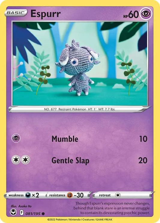 Espurr 081, Silver Tempest | Sword & Shield, , 0.00 kr, Pokesingles. Kjøp pokemon kort til lave priser hos oss.