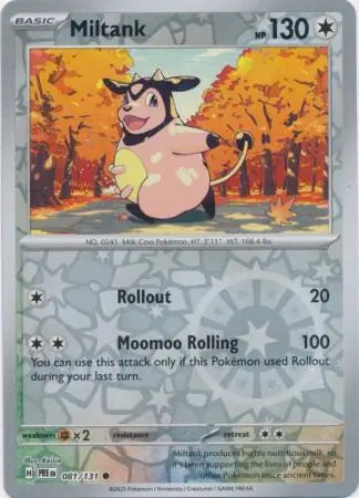 Miltank Reverse Holo 081 Pokesingles