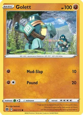 Golett 082, Brilliant Stars | Sword & Shield, , 0.00 kr, Pokesingles. Kjøp pokemon kort til lave priser hos oss.