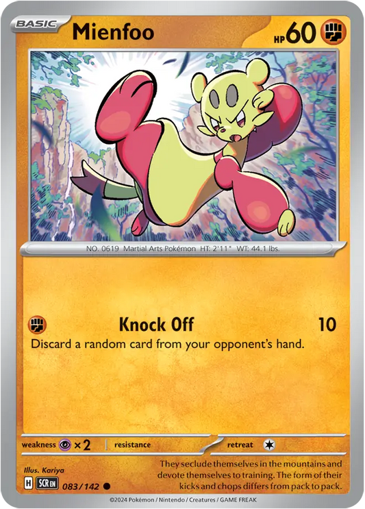 Mienfoo 083 - Stellar Crown Pokesingles