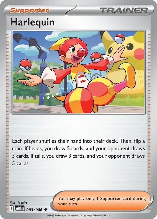 Harlequin 083 - White Flare Pokesingles