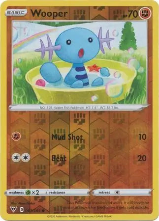 Wooper Reverse Holo 083 - Vivid Voltage Pokesingles