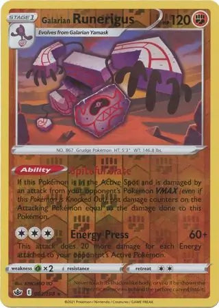 Galarian Runerigus Reverse Holo 083